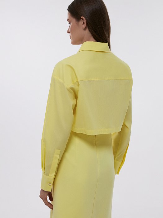 Укороченная рубашка со шнуровкой: фото №4