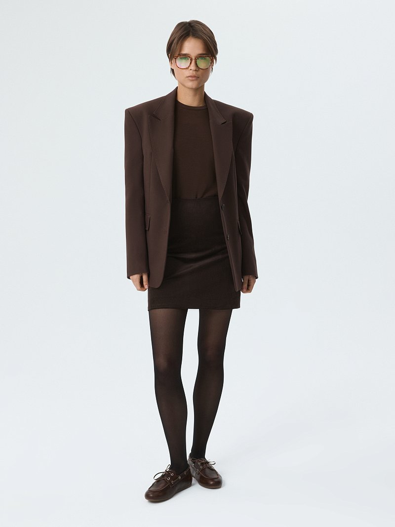 Вельветовая мини-юбка