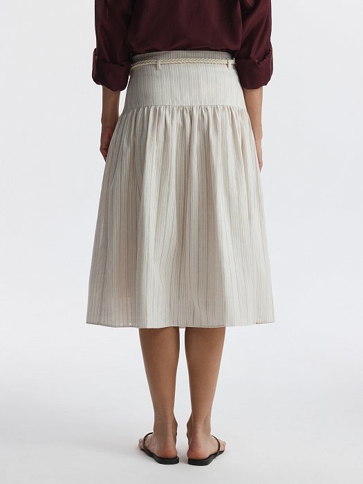 Юбка из хлопка и льна: фото №5