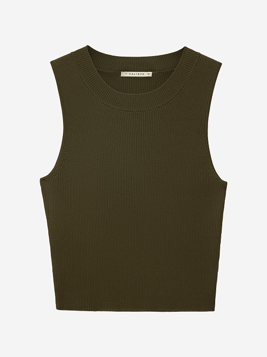 Укороченный топ из вискозы: фото №5