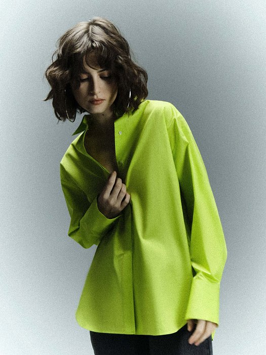 Удлиненная рубашка из хлопка: фото №2