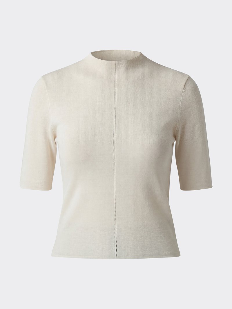 Джемпер с шерстью и шелком