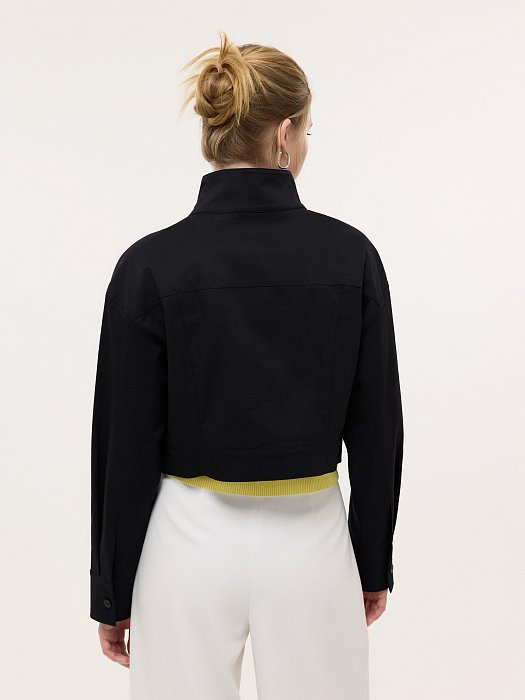 Укороченный жакет из хлопка: фото №3