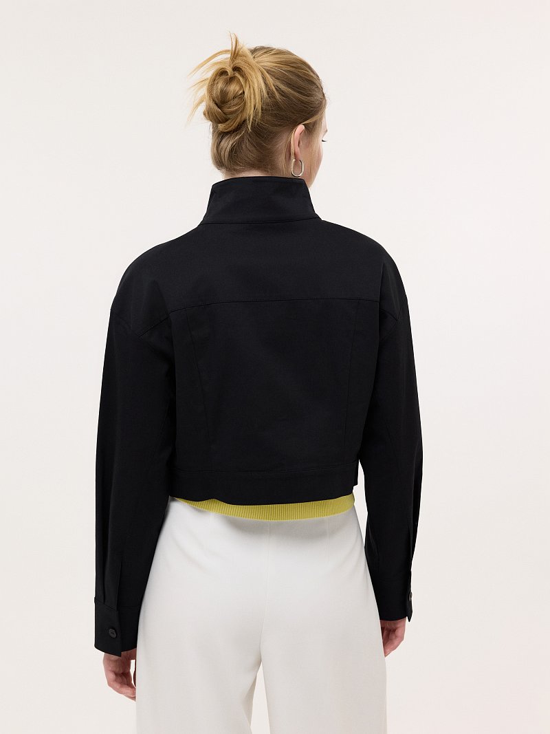 Укороченный жакет из хлопка