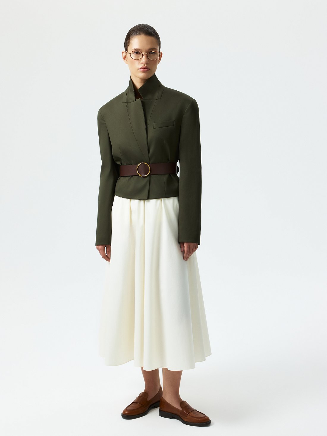 Укороченный жакет из хлопка: фото №1