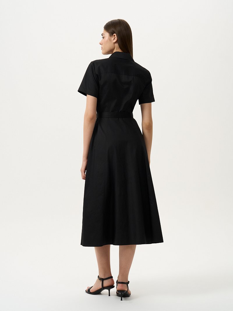 Платье-рубашка из хлопка