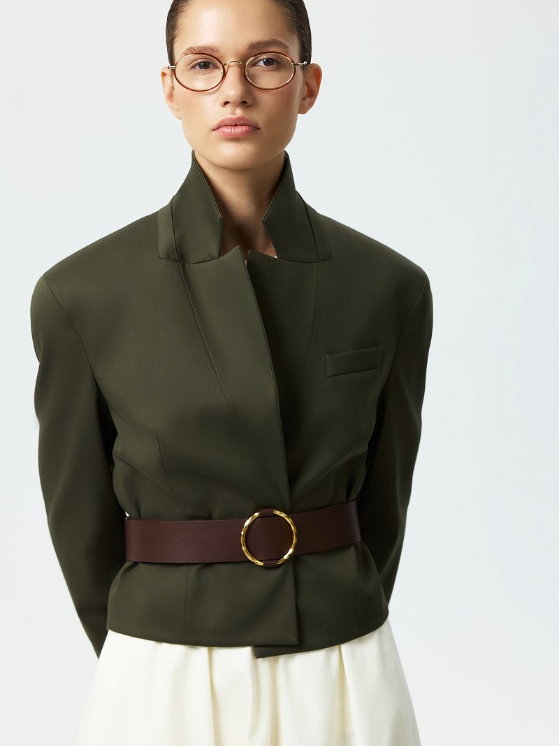 Укороченный жакет из хлопка