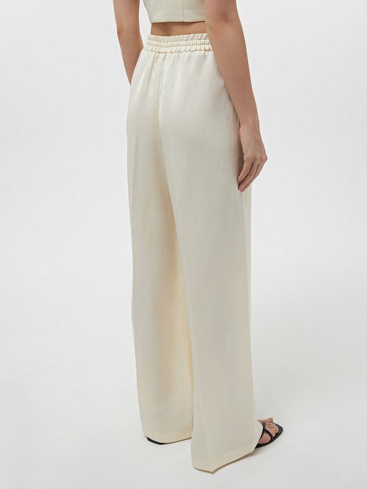 Широкие брюки со льном: фото №5