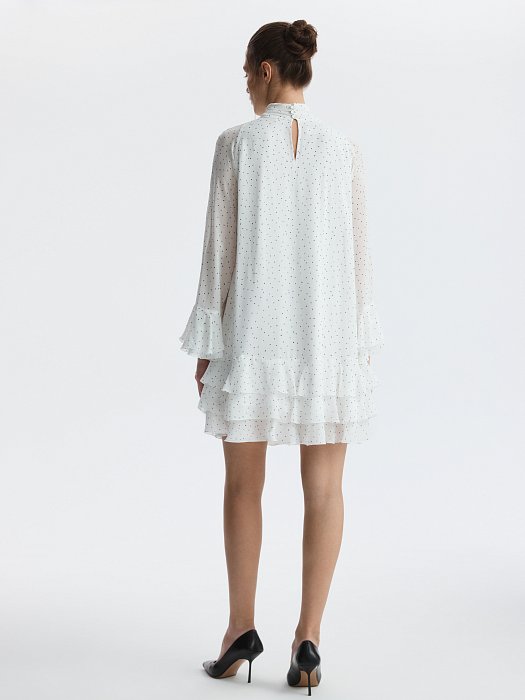 Шифоновое платье с воланами: фото №6