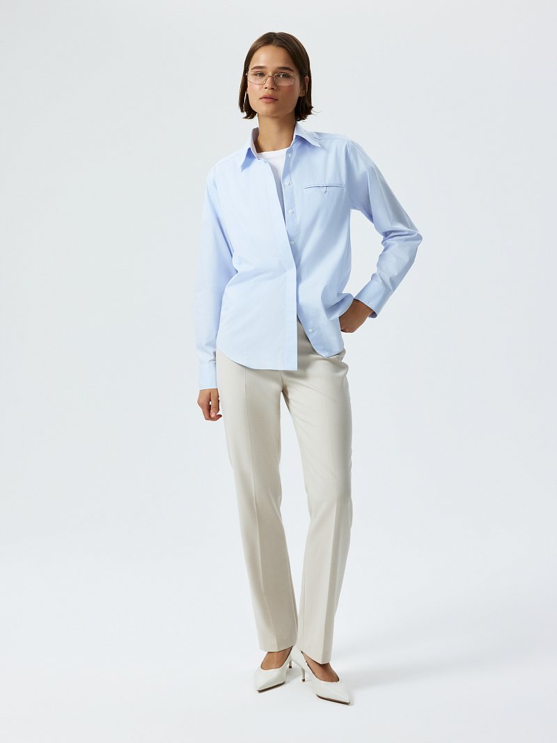 Зауженные брюки со стрелками