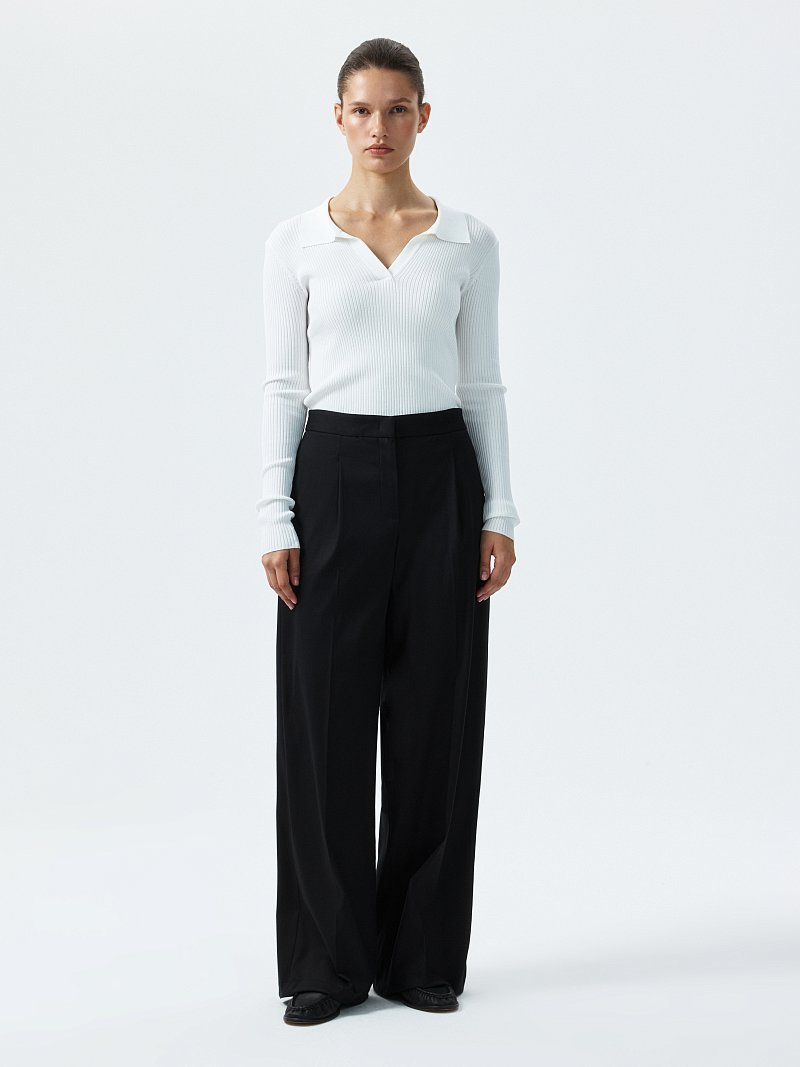 Широкие брюки со стрелками