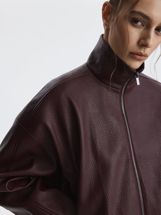 Куртка из экокожи на молнии: фото №5