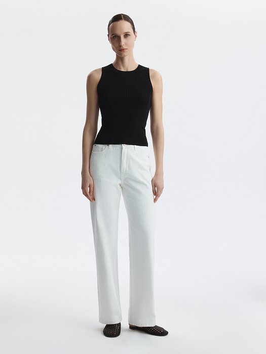 Укороченный топ из вискозы: фото №6