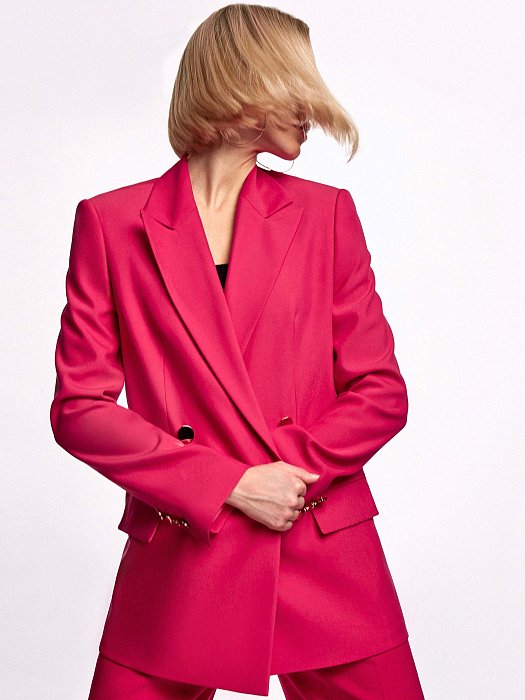 Двубортный прямой жакет: фото №8