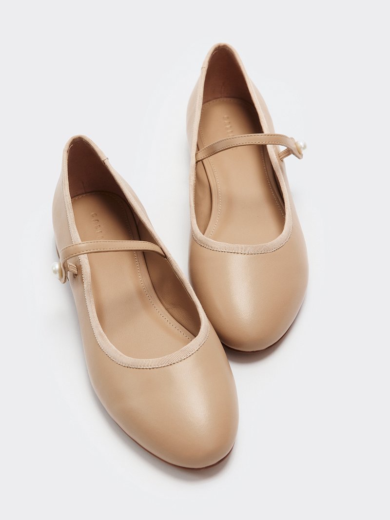 Балетки из натуральной кожи