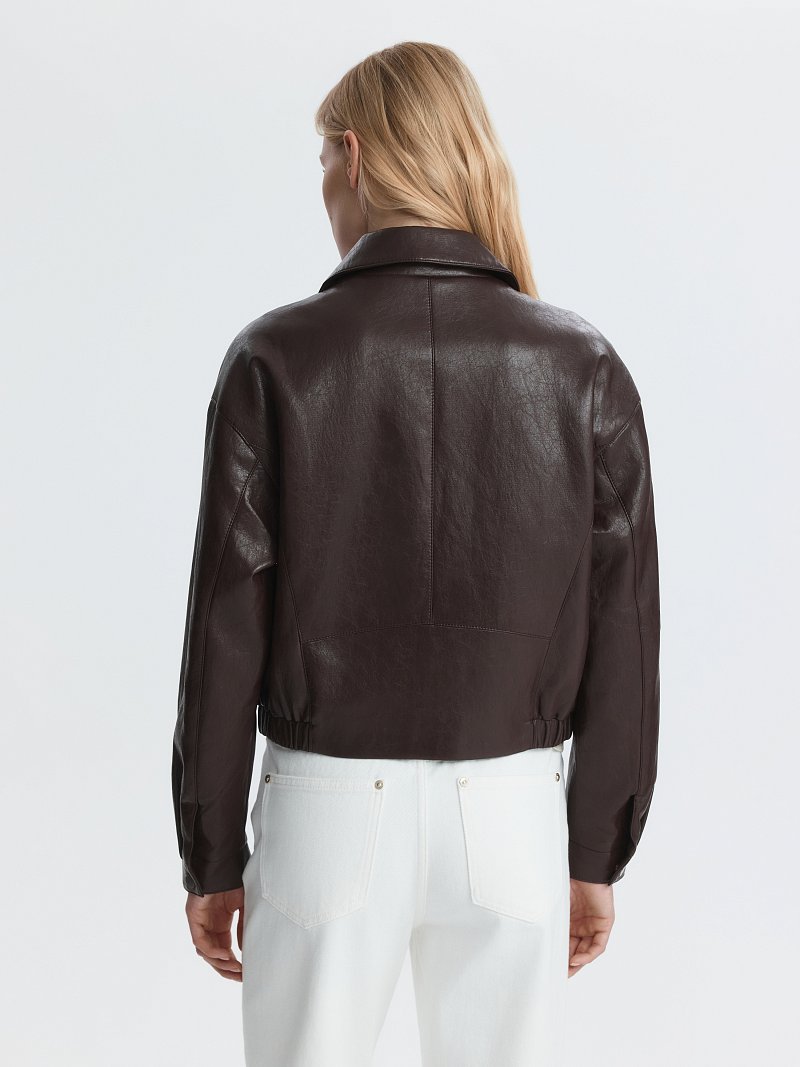 Куртка из искусственной кожи