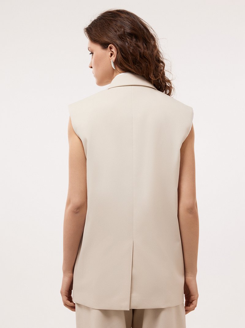 Прямой жилет оверсайз
