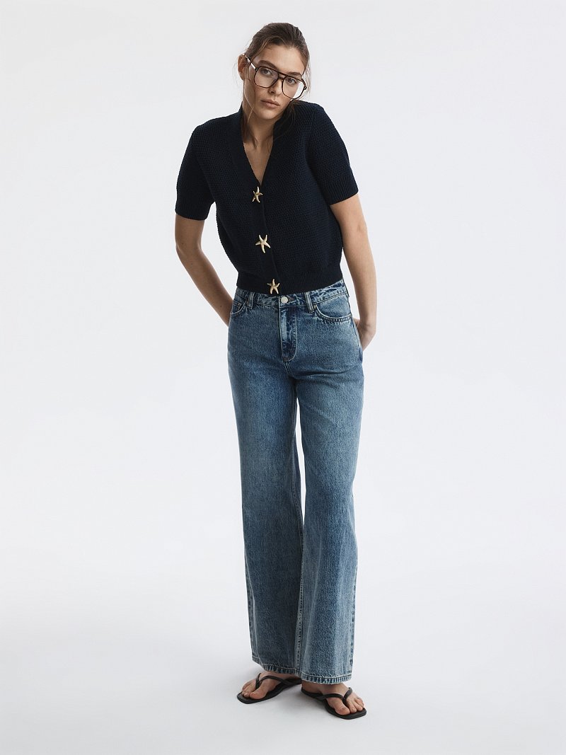 Кардиган с короткими рукавами