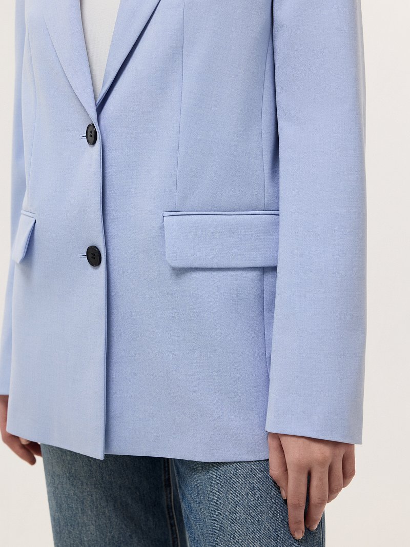 Прямой однобортный жакет