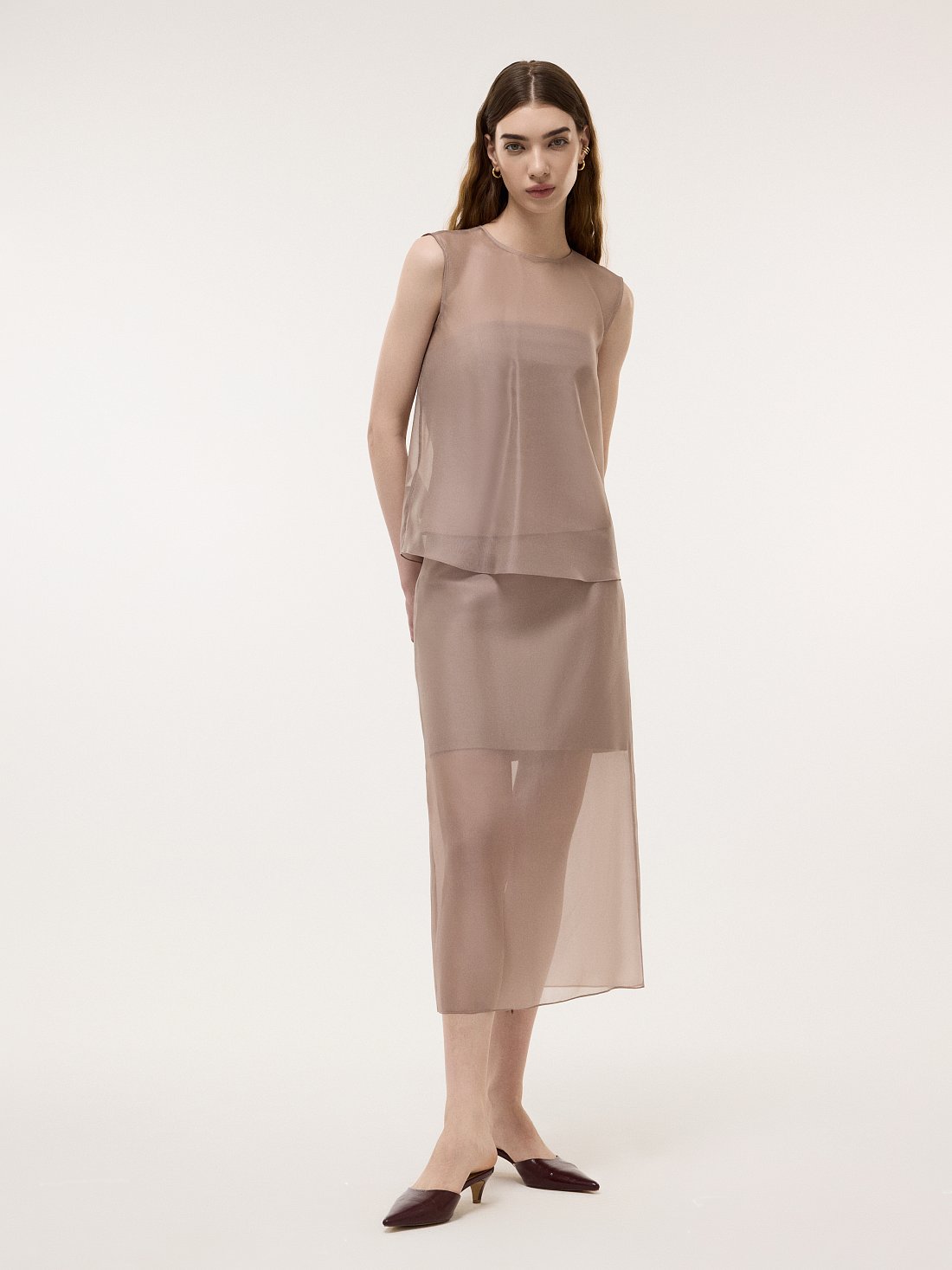 Юбка-миди из органзы: фото №1