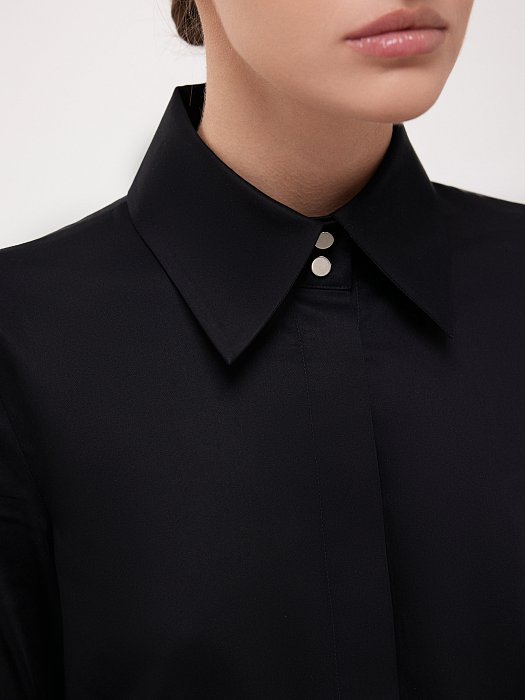 Приталенная блуза из хлопка: фото №3