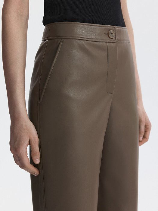 Брюки из искусственной кожи: фото №4