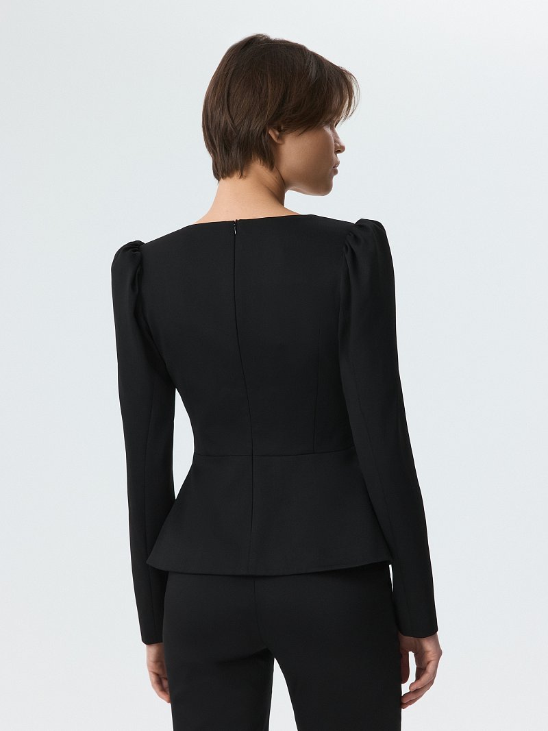 Приталенный жакет на молнии (Р158)