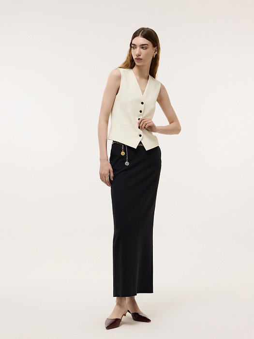 Жилет из костюмной ткани : фото №5