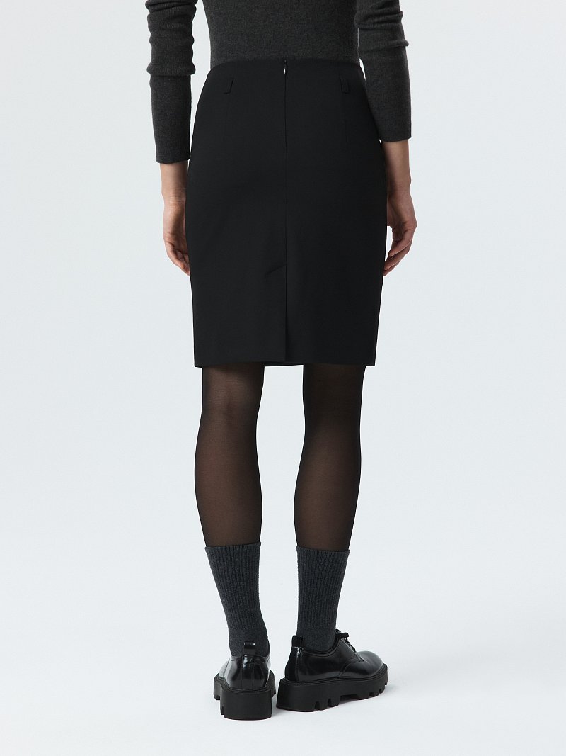 Прямая юбка-миди