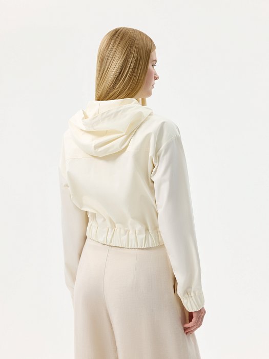 Укороченная куртка из хлопка: фото №5