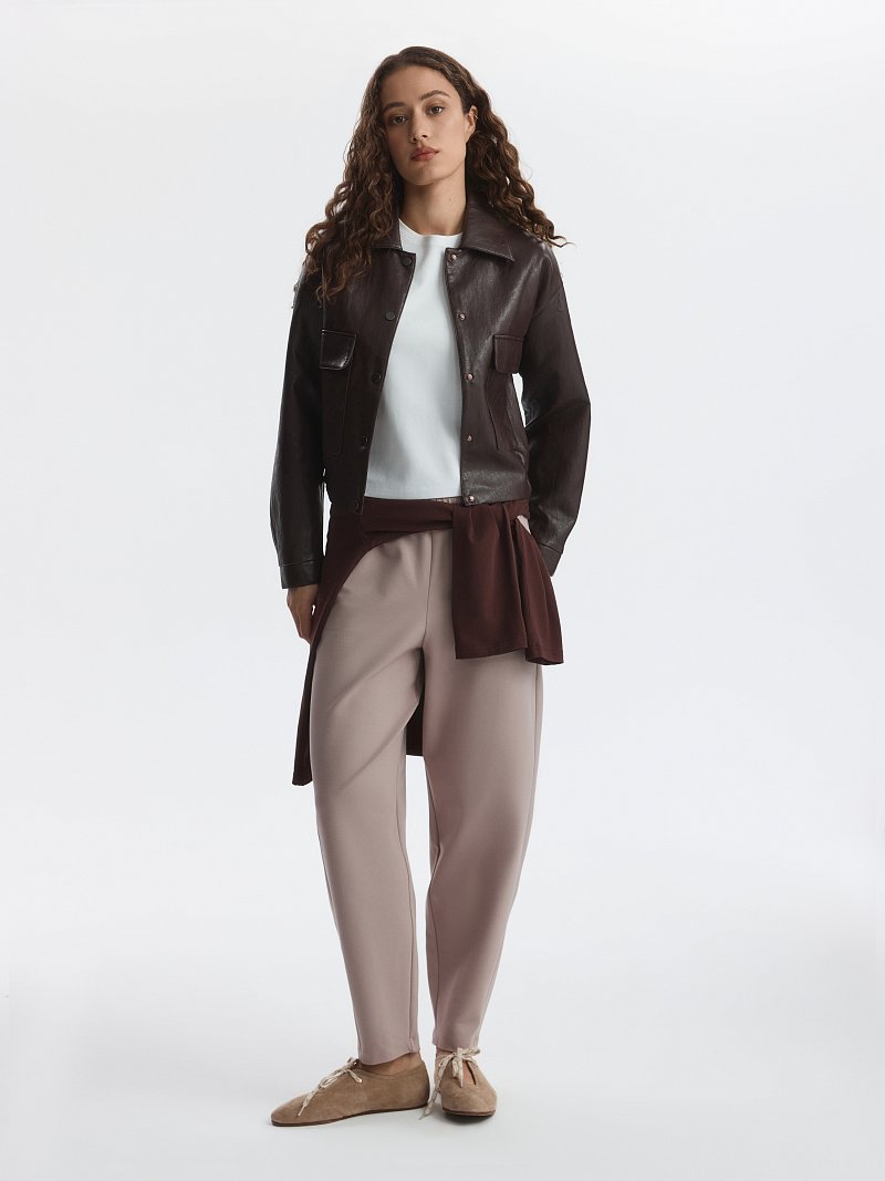 Трикотажные брюки из вискозы