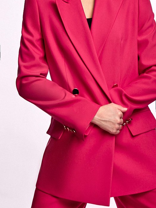 Двубортный прямой жакет: фото №7