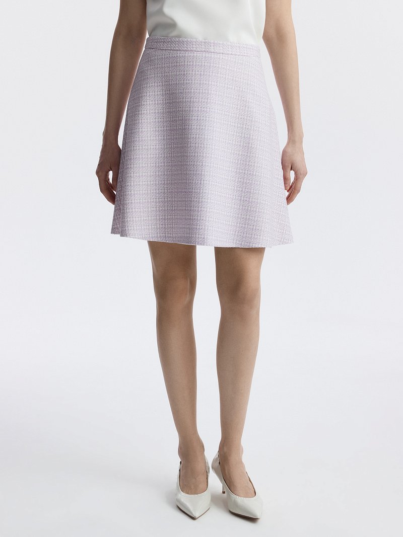 Расклешенная юбка из твида