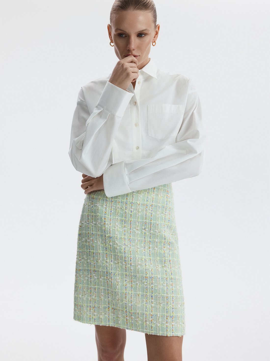 Мини-юбка из букле: фото №1