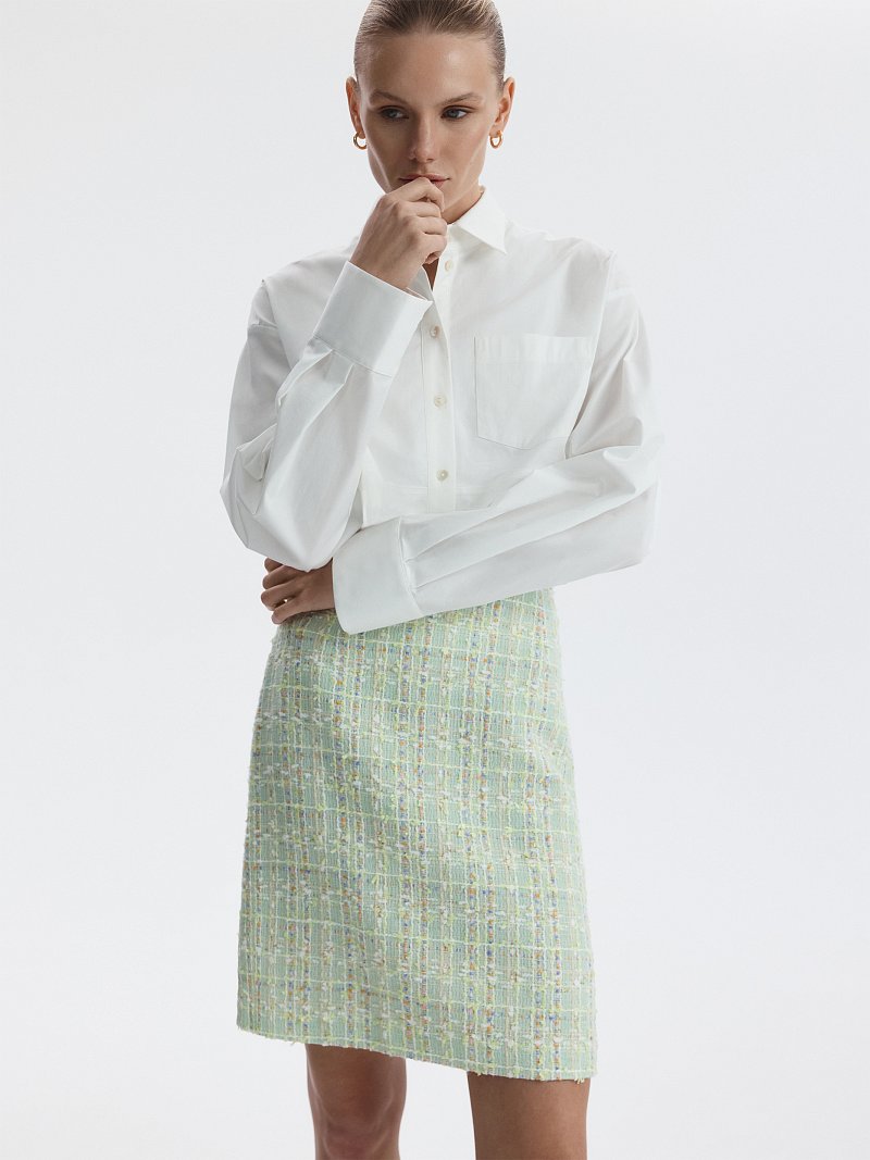 Мини-юбка из букле