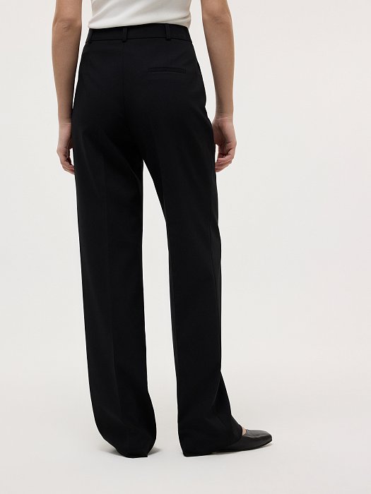 Классические брюки с высокой посадкой: фото №4