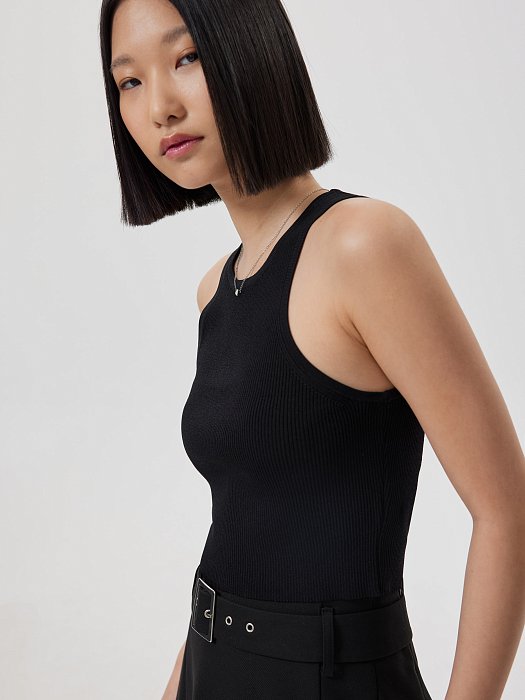 Укороченный топ из трикотажа: фото №3