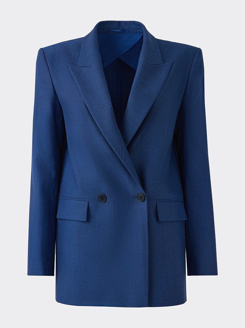 Двубортный удлиненный жакет