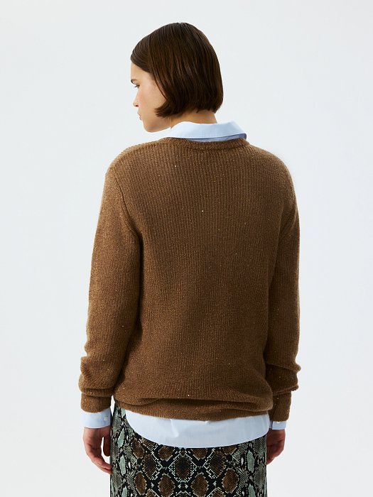 Джемпер с мохером и пайетками: фото №4