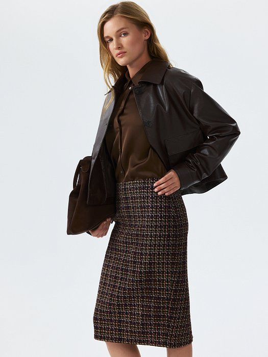 Юбка-миди из твида: фото №6