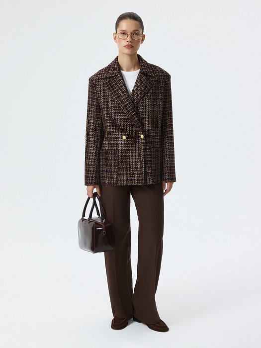 Объемный жакет из твида: фото №5