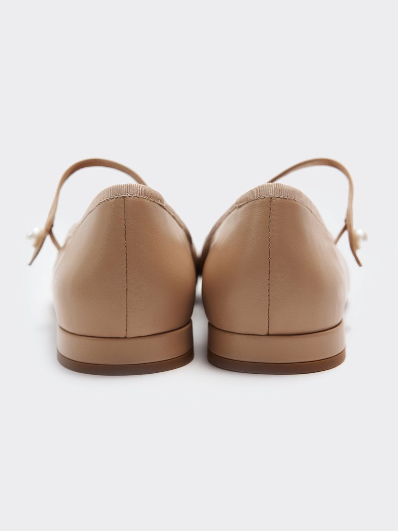 Балетки из натуральной кожи