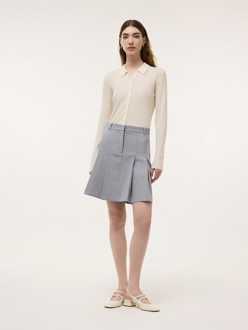 Юбка-трапеция со складками