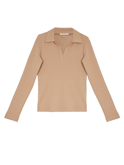 Джемпер-поло в рубчик : фото №5