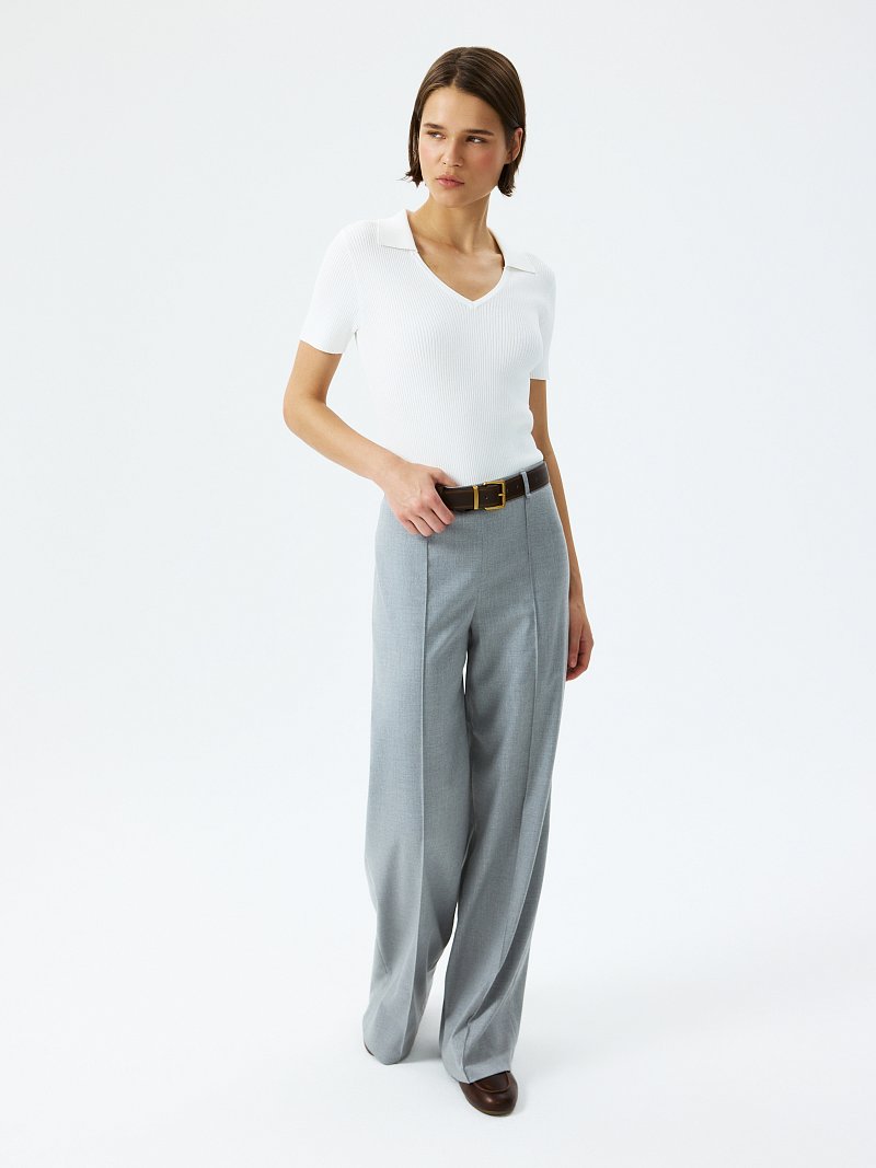 Джемпер с отложным воротником