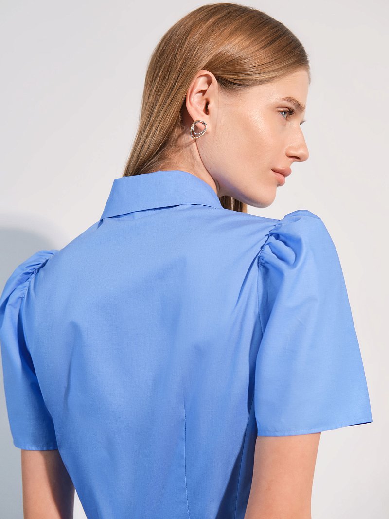 Платье-рубашка с поясом 