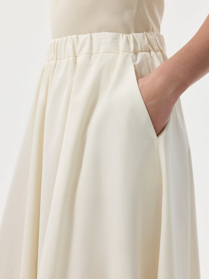 Расклешенная юбка из хлопка