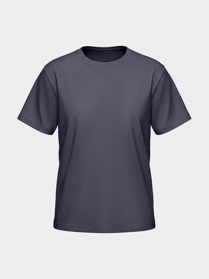 Однотонная футболка из 100% хлопка 