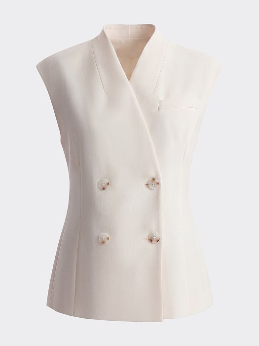 Приталенный жилет со стойкой: фото №7