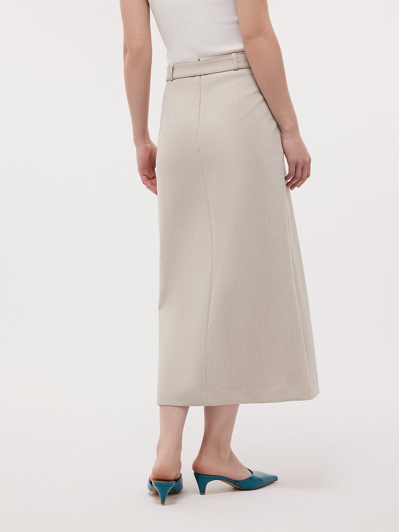 Юбка-миди со складками